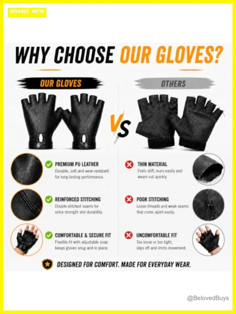 Fingerless PU Leather Gloves for Women Cosplay Costume Accessory
